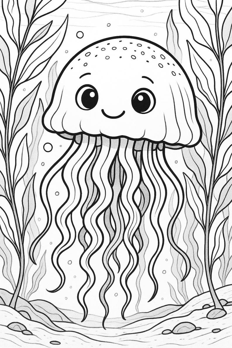 100 Ocean Animals Coloring Pages PDF Bundle Cute Ocean, Sea Animals ...