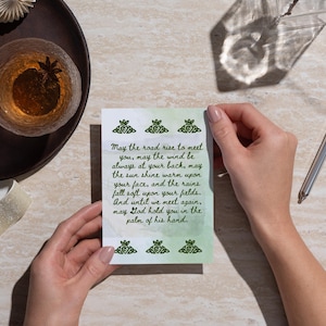 Tarjetas de felicitación de bendición irlandesa