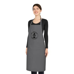 Witch&#39;s Kitchen Apron, Custom Cooking Gift, Halloween Kitchen Decor, Chef Apron, Home Baking Essentials