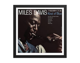 Miles Davis: Kind of Blue-albumomslag vintage vinyl muurkunst
