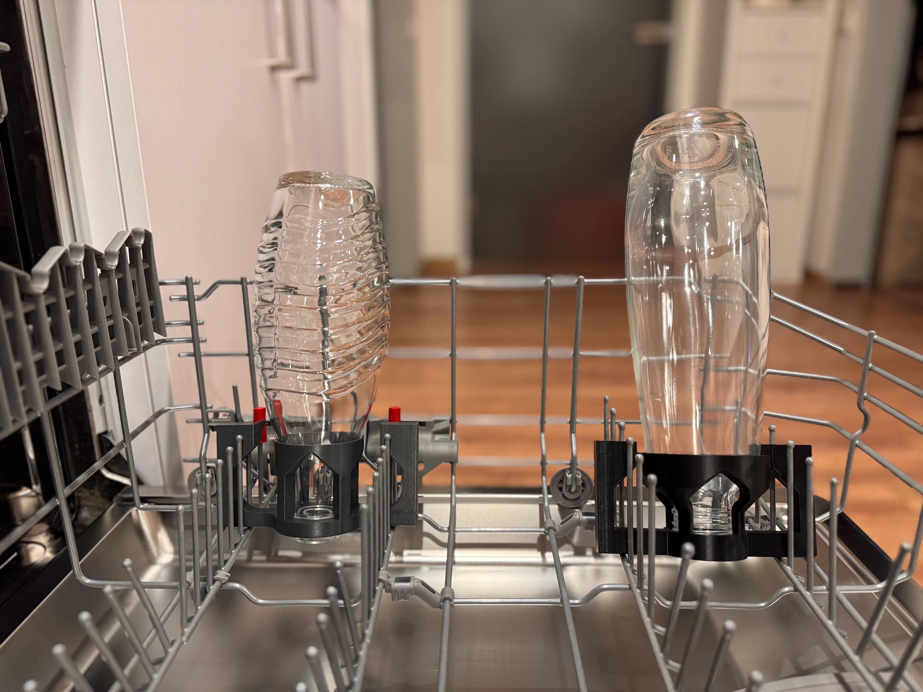 Dishwasher Holder for Sodastream Glass Bottles – 3D Printed