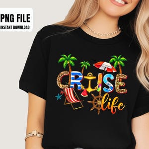 Cruise Life 2025 Summer Vacation Family Matching Sublimation Design, Digital Graphics, PNG Illustrations, Instant Download