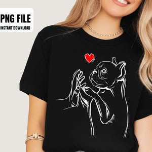 French Bulldog Frenchie Love Dog Mom Women Girls Sublimation Design, Digital Graphics, PNG Illustrations, Instant Download