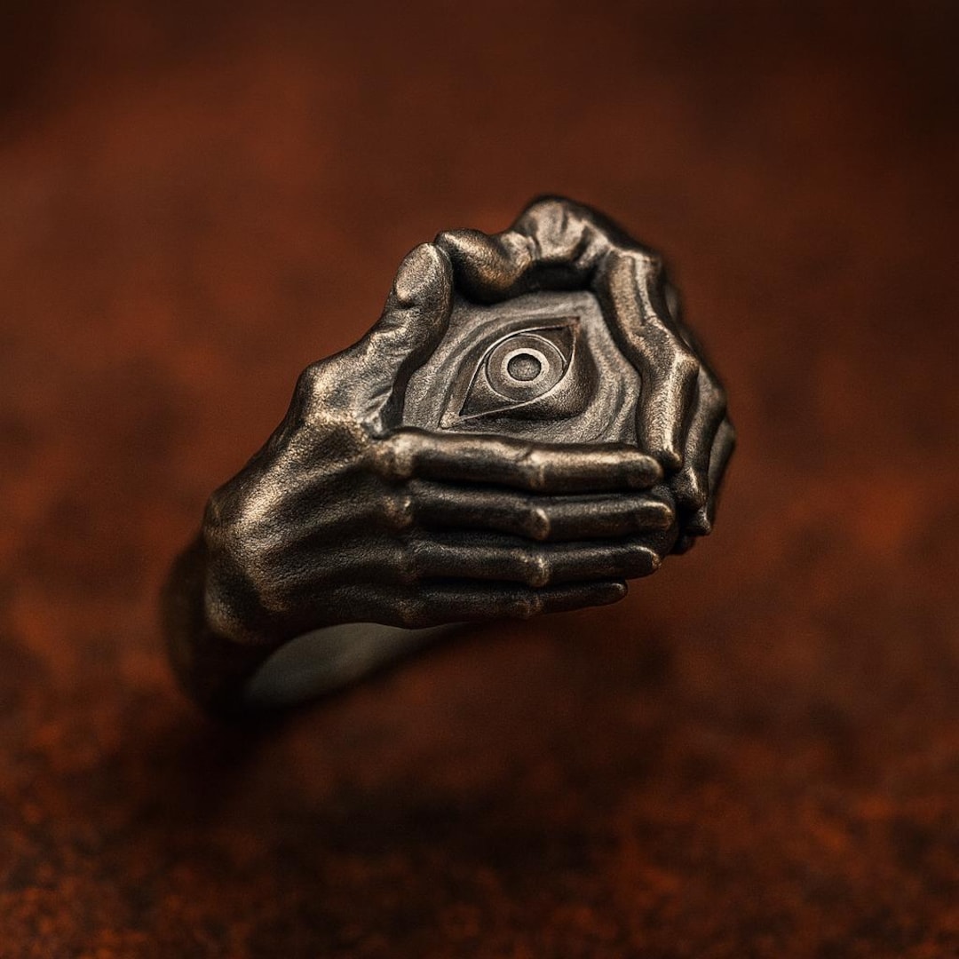 Seeing Eye Rings All Seeing Eye Ring: Handmade Silver Occult Jewelry - Etsy