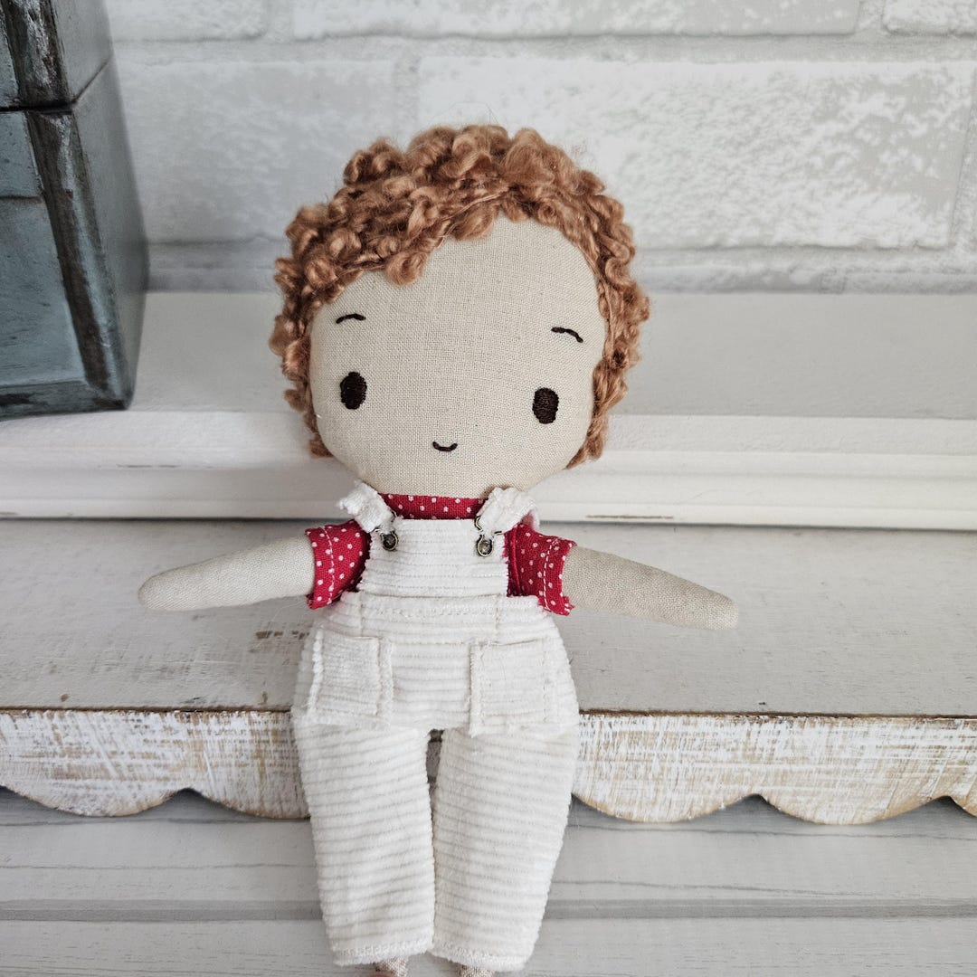Boy Ragdoll Ragdoll Boy Soft Doll Primitive Doll Raggedy Andy Plush Small Handmade ...