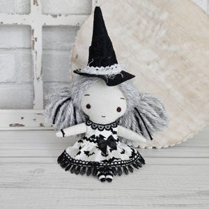 SALE Witch doll Handmade Ragdoll soft doll primitive doll Halloween decor