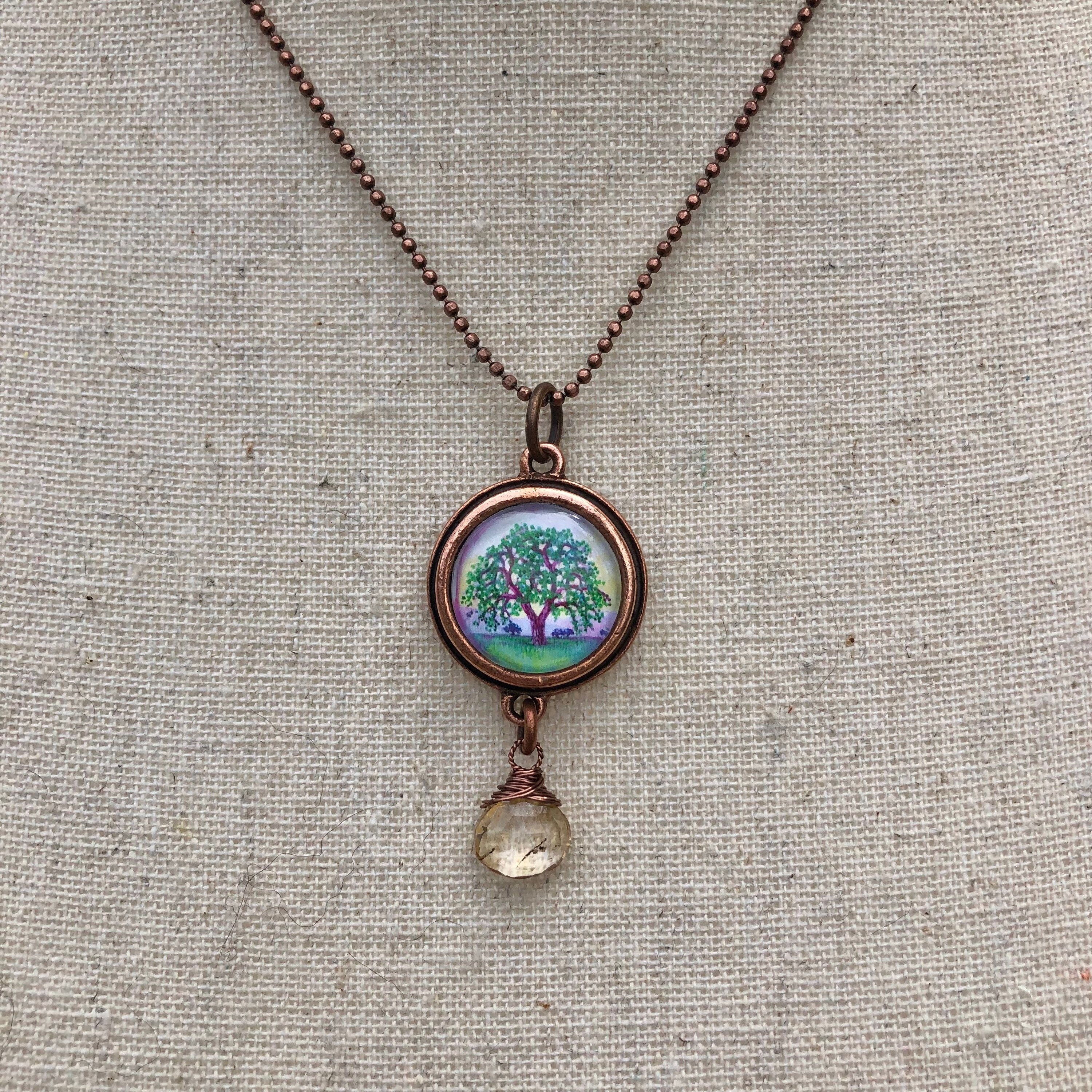 Rowan Tree of Life Necklace – Celtic Crystal Design Jewelry