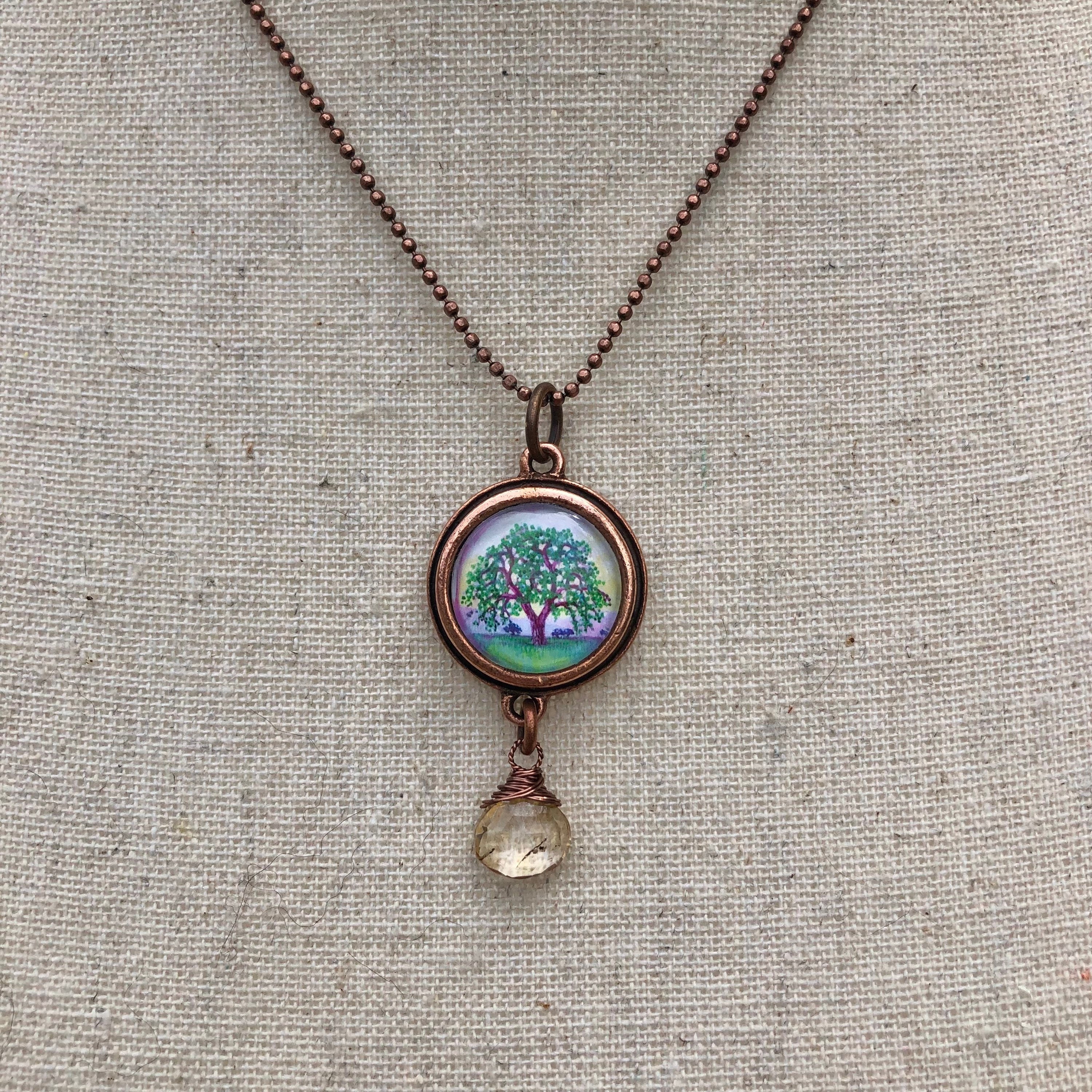 Copper tree of life hotsell necklace