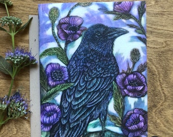 Raven and Aneome Card, Nature Card Assortment, Fifteen Selections, quantity discount, blank card pack, Raven Art Card