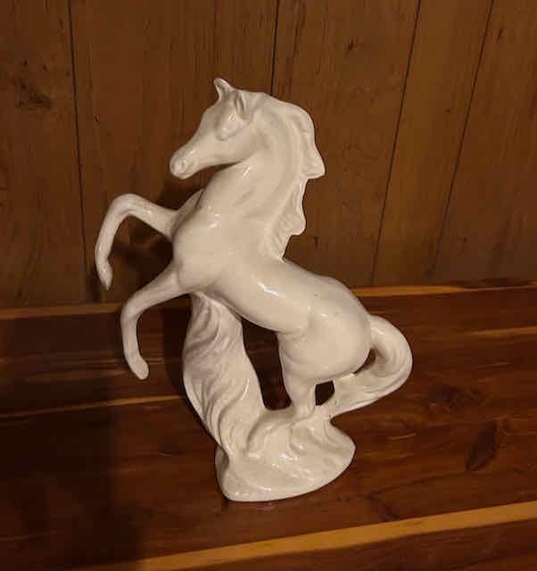 Porcelain white horse figurine - Etsy 日本