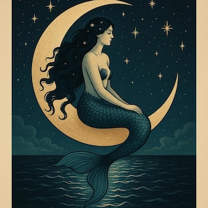Siren Moon – Printable Wall Art