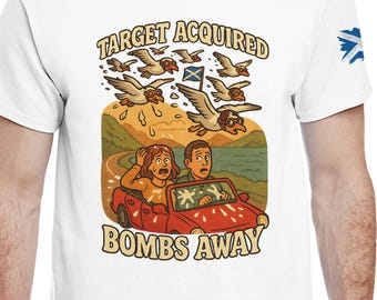 Scottish Squadron Funny Seagull Attack T-Shirt | Humorous Gift for SEAGULL Fans