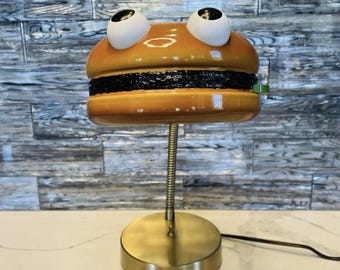 Vintage Mcdonald's Burger Lamp: Setmakers Playland Statue, 1980s