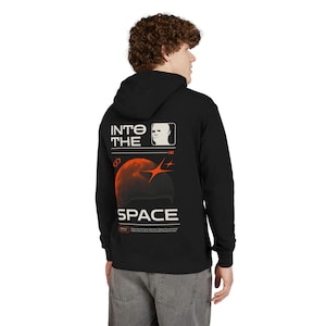 Cosmic Drifter French Terry Hoodie: Astronomy Celestial Apparel