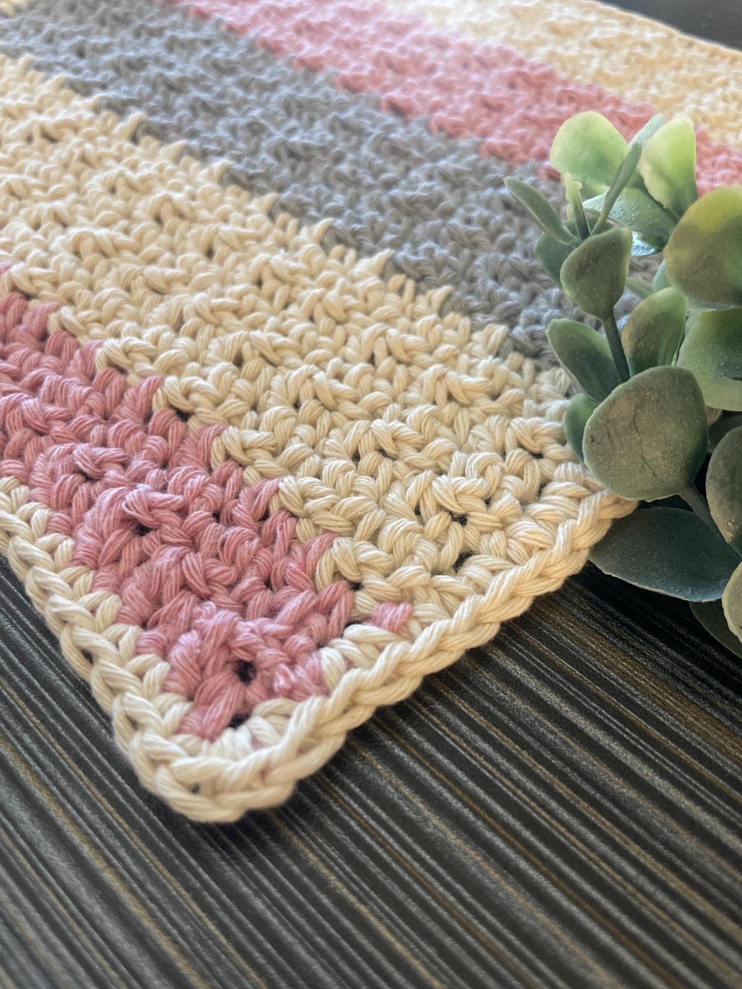 Neopolitan Pattern Easy Crochet Neapolitan Washcloth Pattern | Beginner-friendly PDF ...