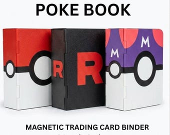 Carpeta para cartas coleccionables Pokebook para TCG: Libro organizador de cartas tipo acordeón para coleccionistas de Pokémon, con soporte superior para exhibición y almacenamiento.