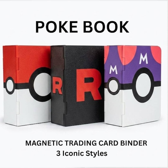 pokemon trading card book holder Pokebook Trading Card Binder for TCG : Accordion Card Holder Book for  Pokémon Collectors, Top Loader Display & Storage
