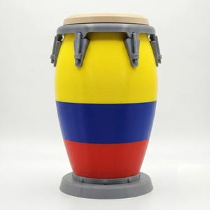 Colombia Conga Can Holder, 3D Printed Drink Holder, Colombian Flag Decor, 12oz Beer Can Cooler, Latino Gift, Regalo