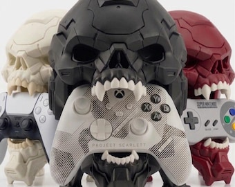 Human Skull Stand: Headphone & Helmet Display