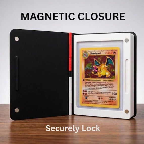 pokemon card book holder target Binder 900 Pocket with Magnifying Glass - Trading Card Storage Album Zipper 3 Ring for MTG Sports Cards TCG Pokebook Trading Card Binder for