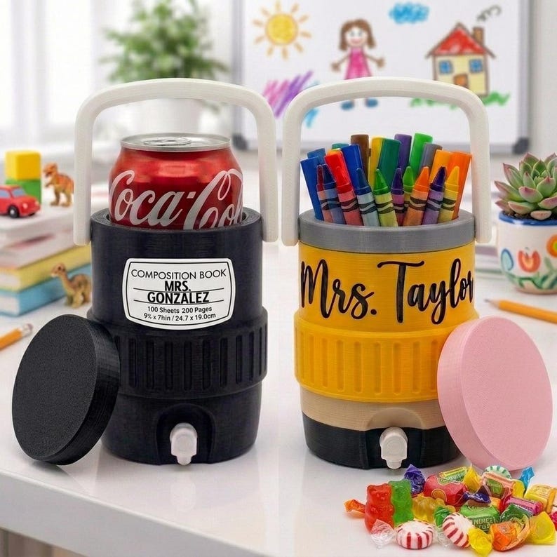 Teacher Mini Gift Bucket, Teacher Gift, Teacher Appreciation gift, Pencil Holder, Christmas Teacher Gift, End of Year Gift for Teacher image 2