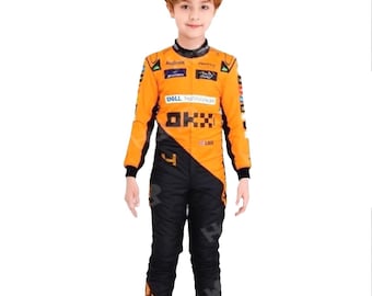 F1 Oscar Piastri McLaren F1 Team Racing 2025 Go Karting Suit Race 2025 model Level 2 Digital printed Kart racing Suit Free Gift Balaclava