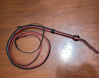 Leather Bullwhip Genuine Cowhide 3 Feet to 12 Foot Long whip 12 Plaits Heavy Duty Custom bull Whips