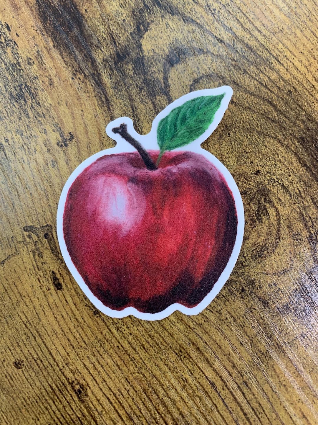 Apple Vinyl Sticker - Etsy