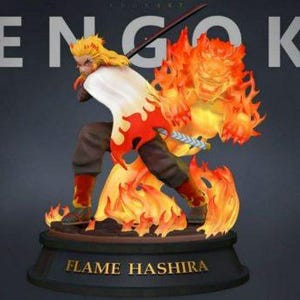 Rengoku anime 3d figure model stl print file