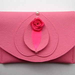 Vulvette Pink All Over: vulvazakje van imitatieleer