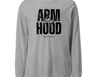 Arm the Hood Long Sleeve Tee