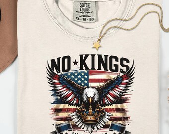 No Kings Protest Tshirt, Resistance Shirt, Revolutionary Statement Tee, Political Activism Graphic Shirt, Pro Democracy Shirt