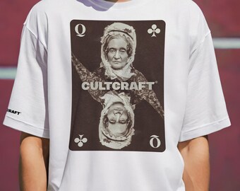 Comfort Colors 1717 T-shirt unisex bianca / grigia / oliva / kaki - Queen of Clubs CULTCRAFT©