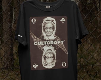 Comfort Colors 1717 T-shirt unisex nera / grigia / verde - Queen of Clubs CULTCRAFT©