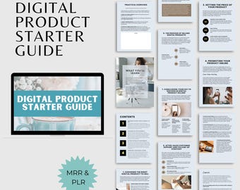 Digital Product Starter Guide, Master Resell Rights, Faceless Marketing, Lead Magnet, PLR MRR Guide,Starter Kit, Ebook for Beginner