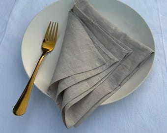 Natural Cotton Napkins: Softened, Stonewashed Cloth Napkin Set
