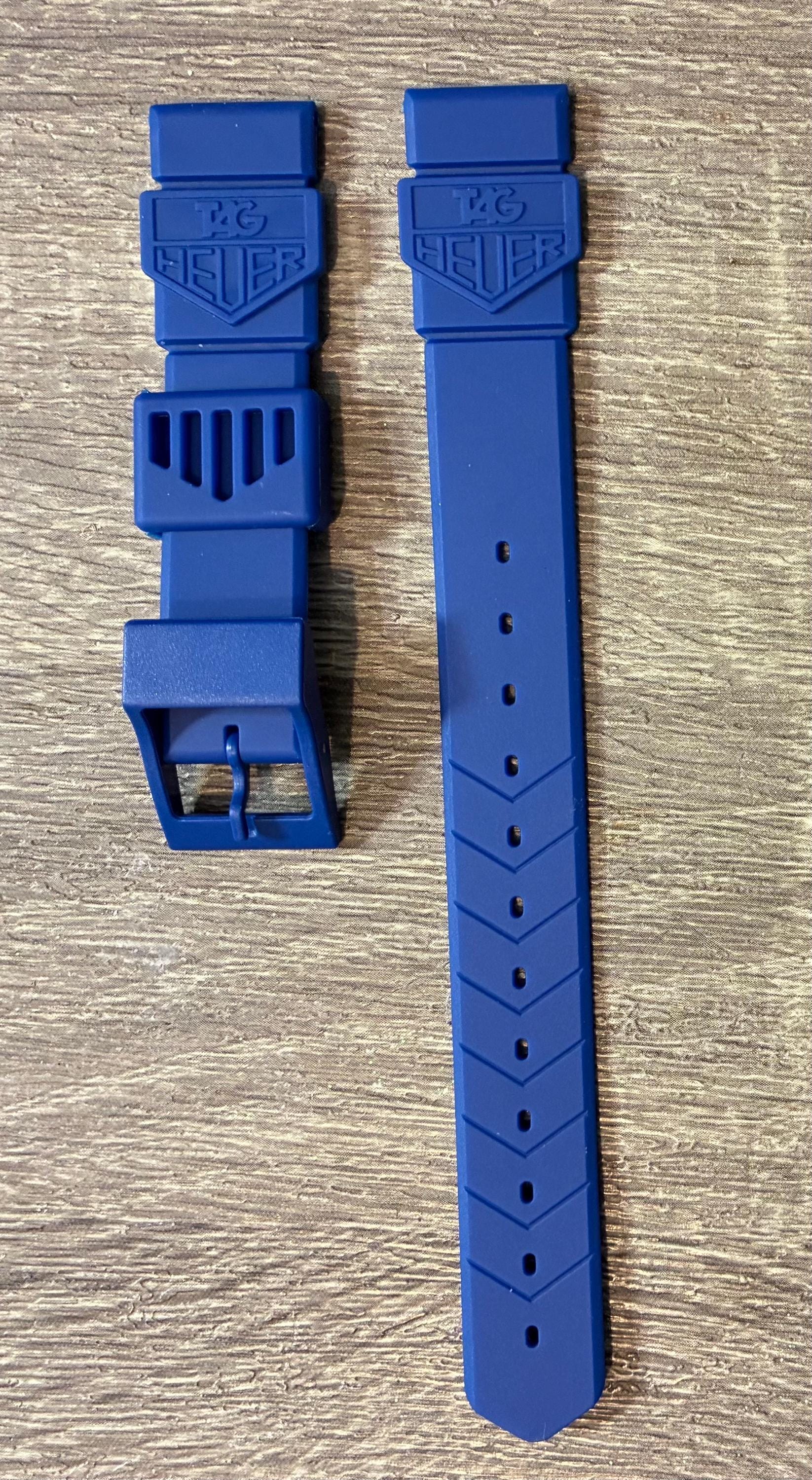TAG Heuer Formula 1 BLUE 18mm Mid-size Rubber Strap. - Etsy Norway