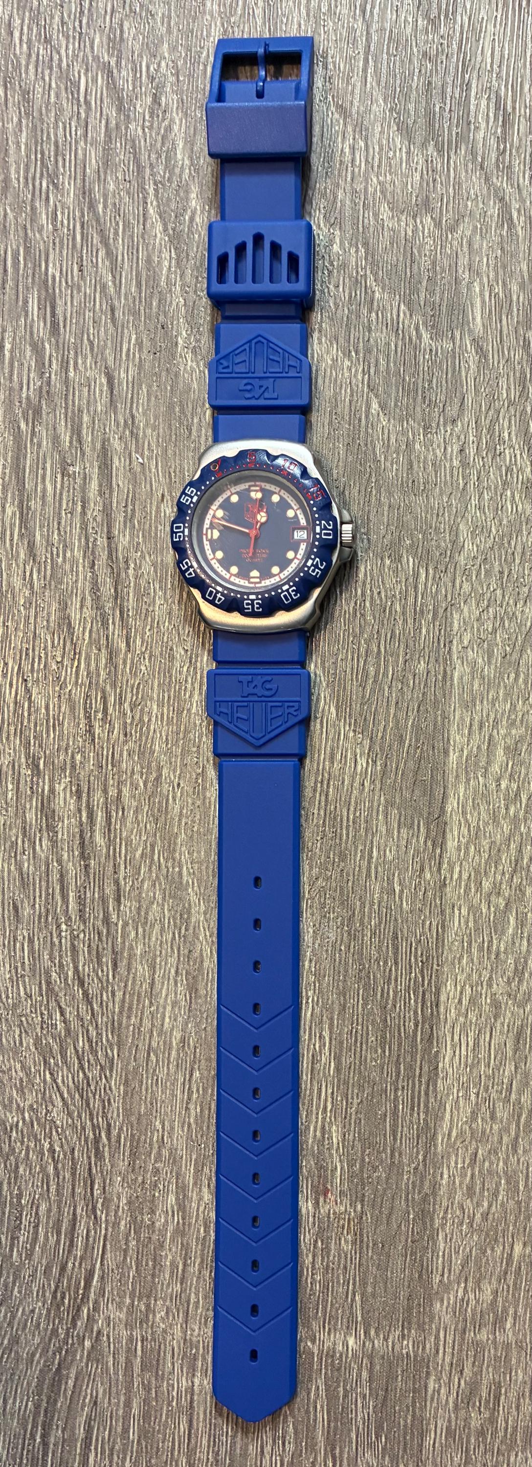 TAG Heuer Formula 1 BLUE 18mm Mid-size Rubber Strap. - Etsy Norway