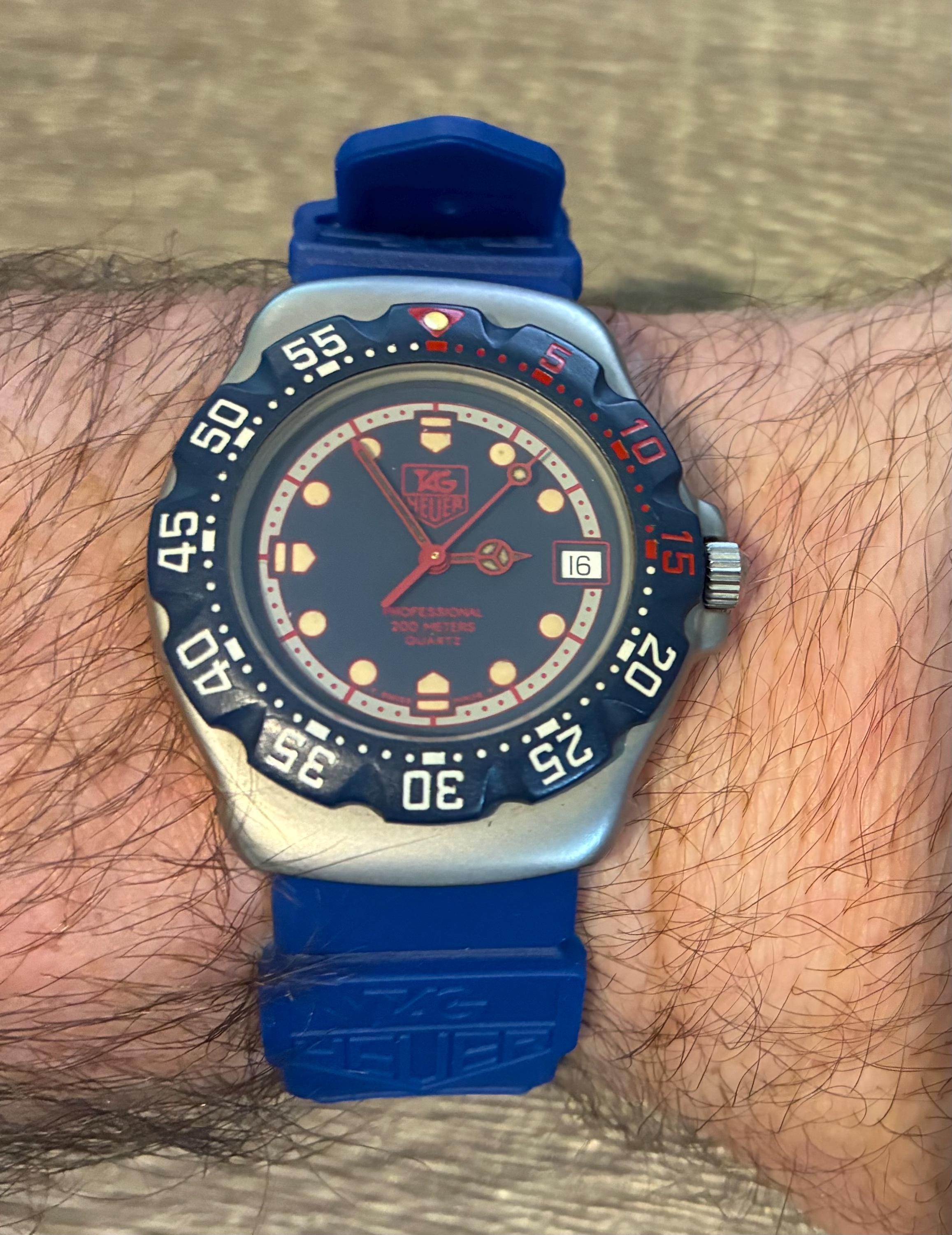 TAG Heuer Formula 1 BLUE 18mm Mid-size Rubber Strap. - Etsy Norway