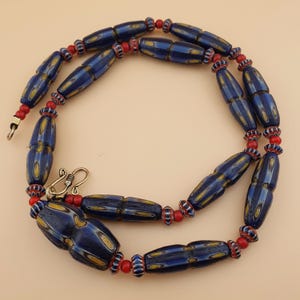 Vintage Venetian Style GabriEyes Glass Beaded Necklace 24 inches