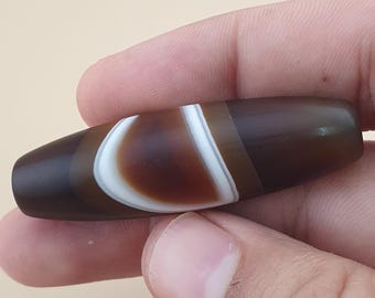 Vintage Natural Yemeni Suliemani Agate Bead Amulet