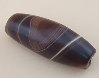 Vintage Suliemani Yemeni Natural Eye Agate Bead Amulet