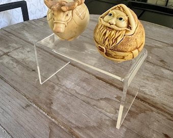 Harmony Kingdom - Roly Polys "Nick y Rudy - Versión estadounidense - Conjunto de 2 figuras navideñas de Papá Noel y reno