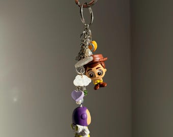 Doorables Woody & Buzz Lightyear Keychain – Toy Story Charm Duo