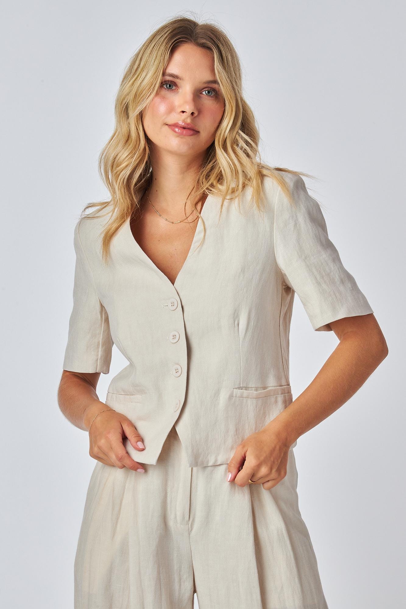 sachin and babi light blue dress Cropped Jackets main image 0