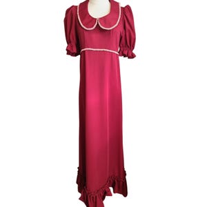 Burgundy Empire Waist Lace Dress - Etsy Burgundy Empire Waist Lace Dress - Etsy