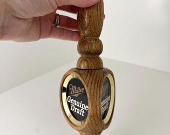 Vintage Miller fatölshandtag Eldverktyg Handgjord Mancave-dekor Hembardekor