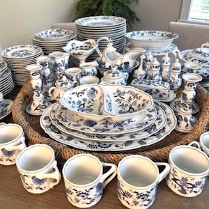ク*フ様 bluedanube 青い花柄 陶磁器 食器セット 8点 Blue danube japan - Etsy 日本