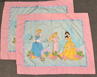 Vtg. Zestaw pościeli Disney Princess z lat 2000., 7 elementów, pełnowymiarowy