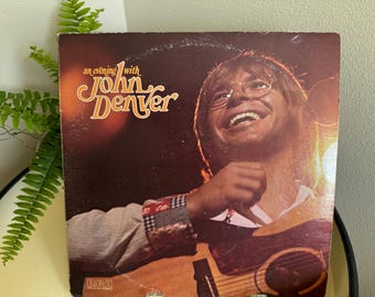 Vintage vinyl record An Evening with John Denver 1975